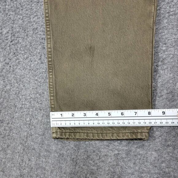 Vintage Levis 550 Jeans Mens 32x32* Army Green Loose Relaxed Fit Tapered - Picture 7 of 13